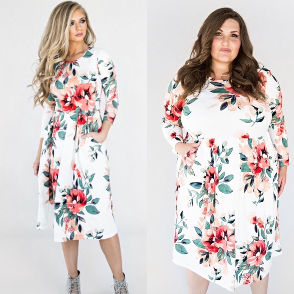 ⚡️🇺🇸🆕➕🍷Beautiful soft floral dress🔥🔥🔥 - Picture 4 of 6